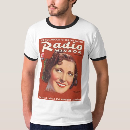 Gracie Allen Radio Mirror Hoesje 1936 T-shirt (Voorkant)
