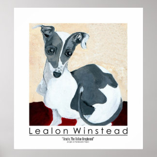 Gracie, de Italiaanse Greyhound Poster