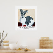Gracie, de Italiaanse Greyhound Poster (Keuken)