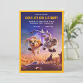 Gracie en Pedro: Huisdieren om de verjaardag te re Kaart (Staand voorkant)