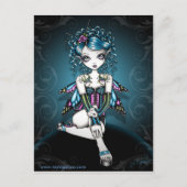 Gracie Gothic Couture Corset Fairy Briefkaart (Voorkant)