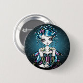 Gracie Gothic Couture Fairy Ronde Button 5,7 Cm (Voorkant /achterkant)