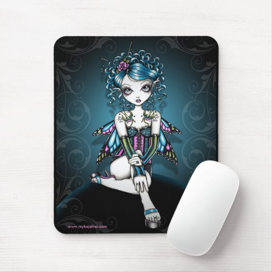 Gracie Gothic Couture Slik Tattoo Fairy Muismat (Met muis)