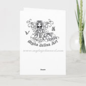 "Gracie" Gothic Couture Swallow Fairy Card Kaart (Achterkant)