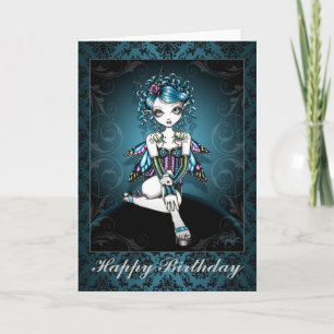 "Gracie" Gothic Couture Swallow Fairy Card Kaart