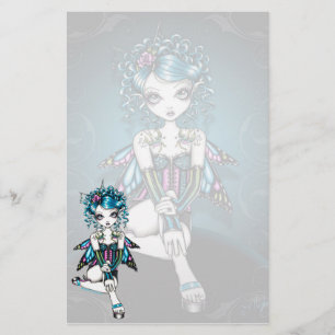 "Gracie" Gothic Couture Swallow Fairy Stationery Briefpapier