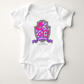 Gracie-naam: unicorn princess letter G Romper (Voorkant)