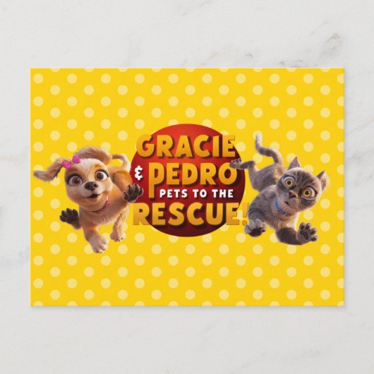 Gracie & Pedro Avontuur wacht op u Briefkaart (Voorkant)