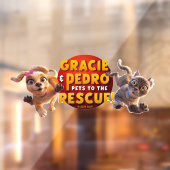 Gracie & Pedro Avontuur wacht op u Raamsticker (Vel 2)