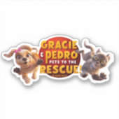 Gracie & Pedro Avontuur wacht op u Sticker (Voorkant)