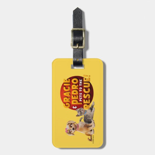 Gracie & Pedro Dynamic Duo Bagagelabel (Voorkant verticaal)