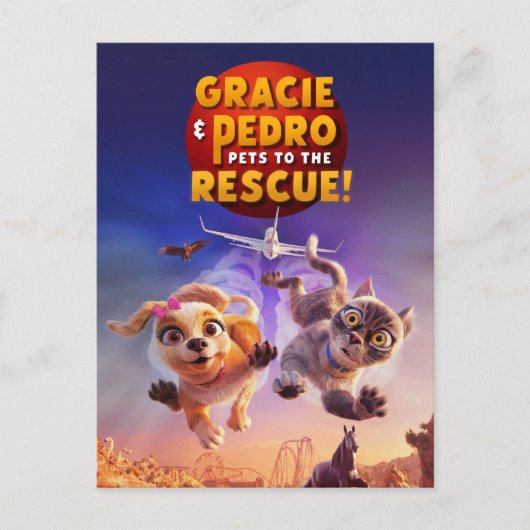 Gracie & Pedro: Pets to the Rescue! Briefkaart (Voorkant)