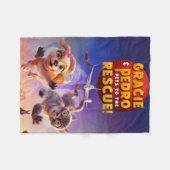 Gracie & Pedro: Pets to the Rescue! Fleece Deken (Voorkant (Horizontaal))