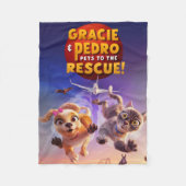 Gracie & Pedro: Pets to the Rescue! Fleece Deken (Voorkant)