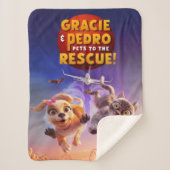 Gracie & Pedro: Pets to the Rescue! Sherpa Deken (Voorkant)