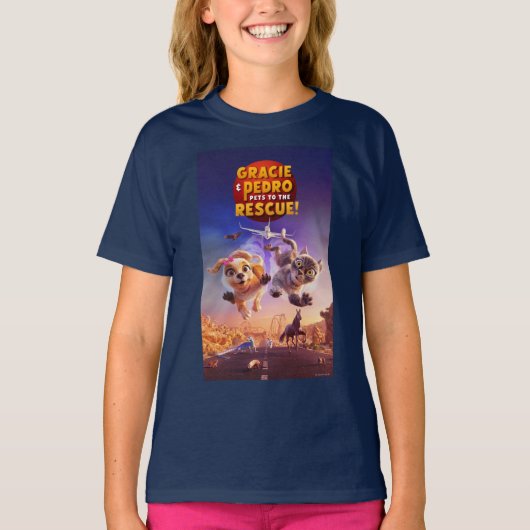 Gracie & Pedro: Pets to the Rescue! T-shirt (Voorkant)