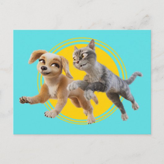 Gracie & Pedro Unleashed Briefkaart (Voorkant)