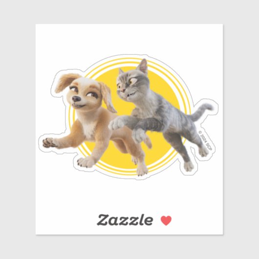 Gracie & Pedro Unleashed Sticker (Vel)