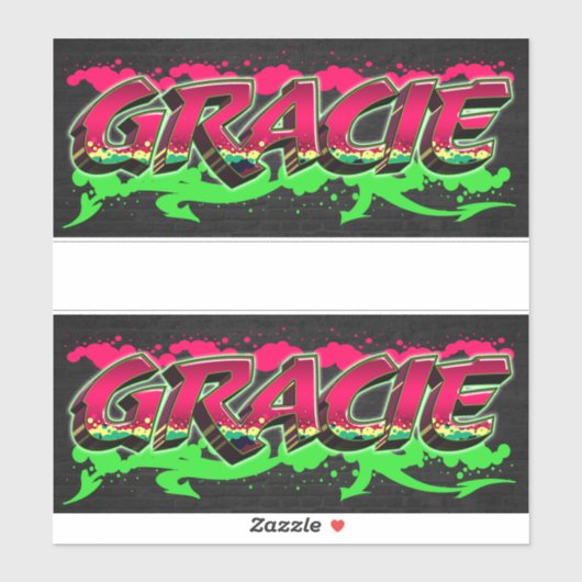Gracie Vorname Name Graffiti Aufkleber Sticker (Vel)