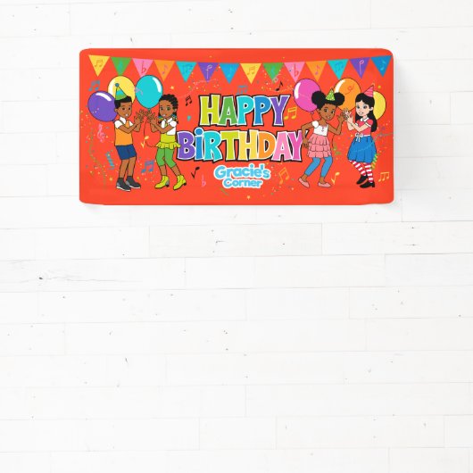 Gracie's Corner Birthday Banner (Insitu)