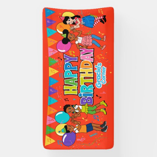 Gracie's Corner Birthday Banner (Verticaal)