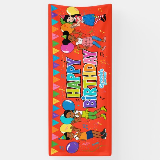 Gracie's Corner Birthday Banner (groot) (Verticaal)