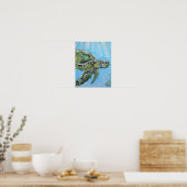 Gracieuse Zeeschildpad Poster (Keuken)
