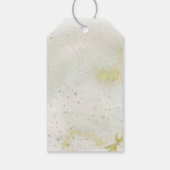 Gracieuze en sprankelende kruisdoop geschenk label cadeaulabel (Achterkant)