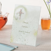 Gracieuze en sprankelende kruisdoop voetstuk teken reclamebord met voetstuk (Insitu)