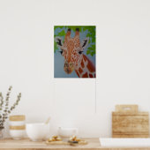 Gracieuze Giraffe Poster (Keuken)