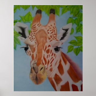 Gracieuze Giraffe  Poster