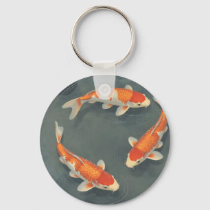 Gracieuze Koi Visvijver Sereniteit Design Sleutelhanger