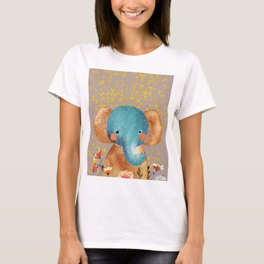 Gracieuze Olifant in het Wild T-shirt (Voorkant)