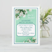 Gracieuze schoonheid! Aangepaste bruids Douche Uit Bedankkaart (Staand voorkant)