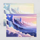 Gracieuze watervallen briefkaart (Voorkant / Achterkant)