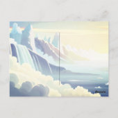 Gracieuze watervallen briefkaart (Achterkant)