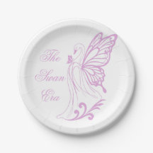 Gracieuze zwaan met vlinder vleugels