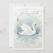 gracieuze zwaan uitnodiging (Voorkant)