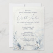 gracieuze zwaan uitnodiging (Achterkant)