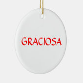 GRACIOSA* Aangepaste kerstversiering Keramisch Ornament (Rechts)
