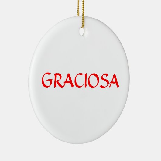 GRACIOSA* Aangepaste kerstversiering Keramisch Ornament (Rechts)