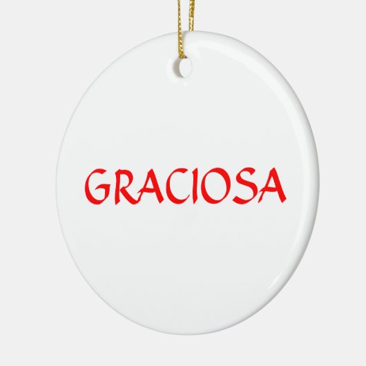 GRACIOSA* Aangepaste kerstversiering Keramisch Ornament (Links)