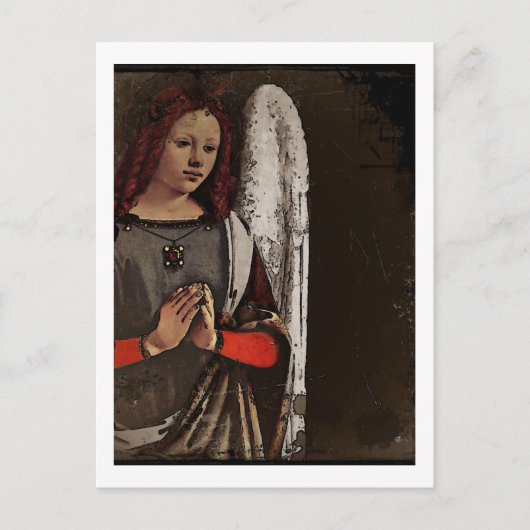 Gracious Angel Folded Hands Briefkaart (Voorkant)