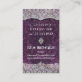 Gracious Damask Visitekaartjes (Achterkant)