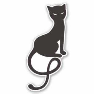 Gracious Evil Black Cat Sticker