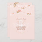 Gracious Lace Invitation Kaart (Voorkant / Achterkant)