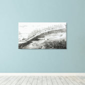 Gracious majesteit et escorte Leaving Canvas Afdruk (Insitu (Houten vloer))