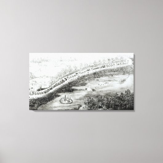 Gracious majesteit et escorte Leaving Canvas Afdruk (Voorkant)