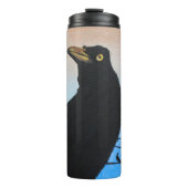 Grackle Austin Texas Bird Avian Wildlife Painting Thermosbeker (Voorkant)