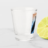 Grackle Austin Texas Black Bird Wildlife Painting Shot Glas (Links)